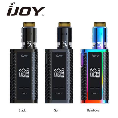 225W IJOY Captain PD1865 TC Vape Kit W/ RDTA 5S Tank 2.6ml Atomizer