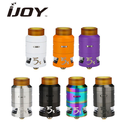 Original Ijoy RDTA 5s Tank 2.6ml Capacity Top Fill Aiflow Vape Tank RDTA Atomizer
