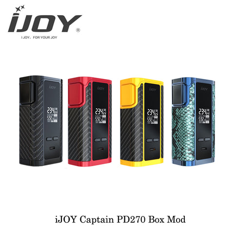 Authentic iJoy Captain PD270 TC Box Mod 234W Dual 20700/18650 Batteries