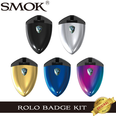 Original Smok ROLO Badge Kit with 250mAh Battery 2ml Pod Atomizer E-Cigarettes