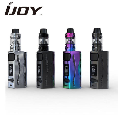 Original Ijoy Genie Pd270 Kit 4 ML Tank Delrin Widebore Drip Tip e cigarette Box Mod