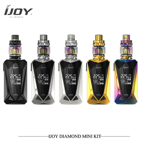 Original Ijoy Diamond Mini Kit Electronic Cigarettes Kit vape 225w max Power